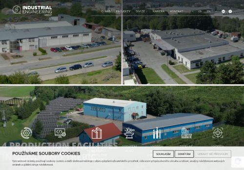 Webové stránky Industrial Engineering Group s.r.o., Třebíč
