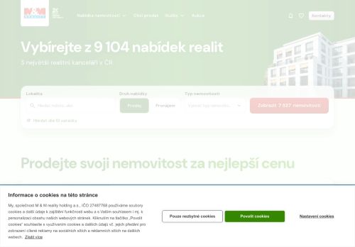 M & M reality holding a. s. nabízí práci na pozici Realitní makléř/ka-obchodní činnost (zaškolení zajištěno) v obci Plzeň