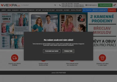 VEXPA s.r.o. nabízí práci na pozici PRODAVAČ/ PRODAVAČKA v obci Mikulov
