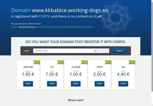 Zobrazit webové stránky Klub pracovní a sportovní kynologie Babice u Rosic
