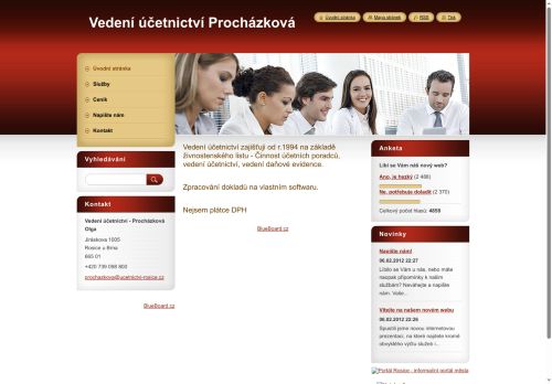 Zobrazit webové stránky Vedení účetnictví - Olga Procházková