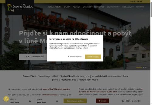Webové stránky Hotel Stará škola s.r.o., Sloup