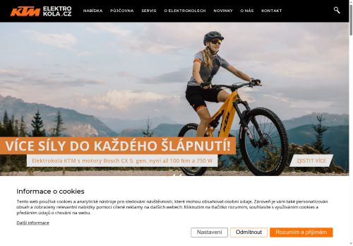 Zobrazit webové stránky KTM Elektrokola