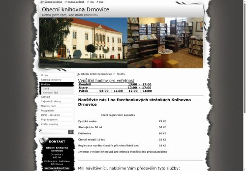Zobrazit webové stránky Obecní knihovna Drnovice