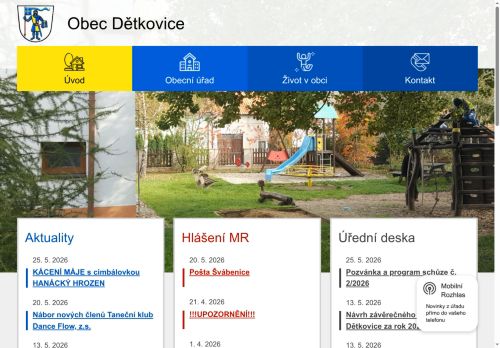 Zobrazit webové stránky SDH Dětkovice Fronkaři
