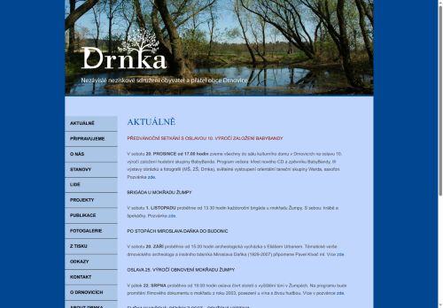 Zobrazit webové stránky Drnka