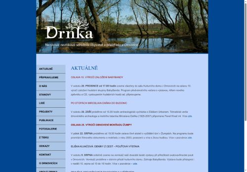 Zobrazit webové stránky Drnka