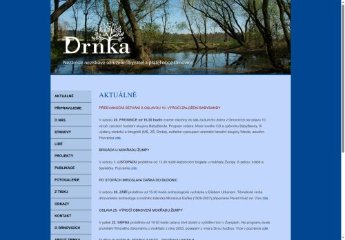 Zobrazit webové stránky Drnka