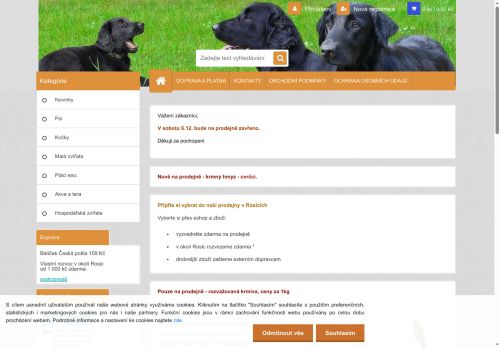 Zobrazit webové stránky Senza krmiva