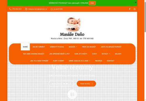 Zobrazit webové stránky Masáže DAŇO