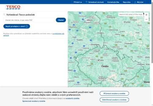Zobrazit webové stránky Tesco Expres Rosice