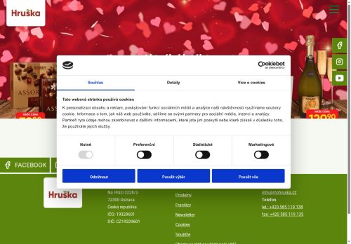 Zobrazit webové stránky Hruška Ostrovačice