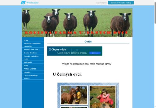 Zobrazit webové stránky Rodinná farma U Černých ovcí
