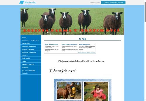 Zobrazit webové stránky Rodinná farma U Černých ovcí