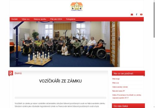 Zobrazit webové stránky Vozíčkáři ze Zámku