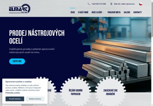 ELMART s.r.o. nabízí práci na pozici Obráběč/ brusič na plocho CNC (m/ž) v obci Velké Opatovice