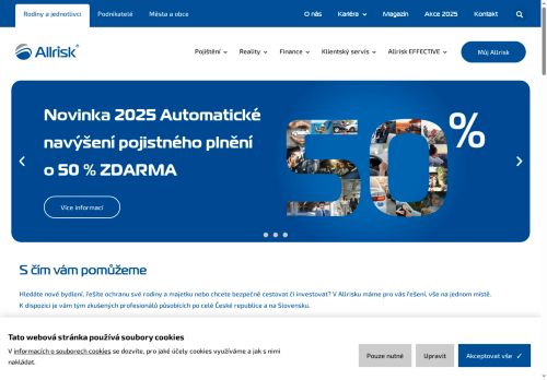 Zobrazit webové stránky Allrisk a.s. Ivančice