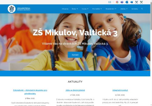 Zobrazit webové stránky Základní škola Mikulov, Valtická 3