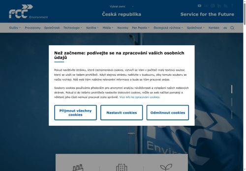 Webové stránky FCC Česká republika s.r.o., Miroslav