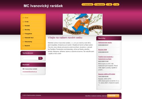 Zobrazit webové stránky Mateřské centrum Ivanovický rarášek