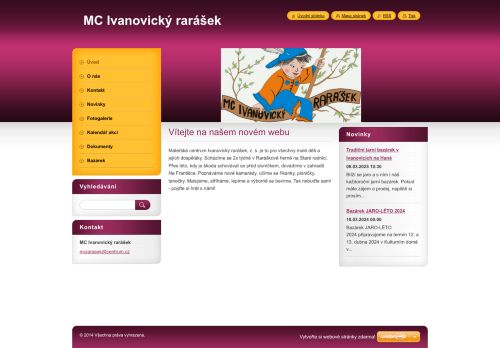 Zobrazit webové stránky Mateřské centrum Ivanovický rarášek