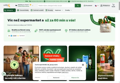 Webové stránky VELKÁ PECKA s.r.o., Brno