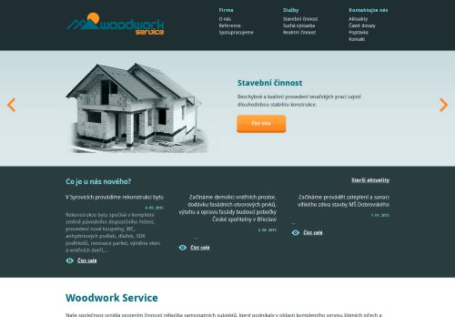 Webové stránky WOODWORK Service, s.r.o., Syrovice