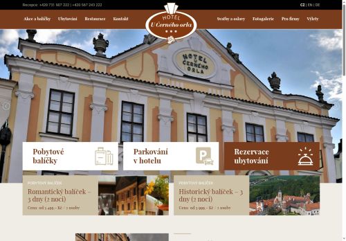 Webové stránky OC SKALKA s.r.o., Telč