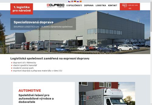 DOUPEGO LOGISTICS s.r.o. nabízí práci na pozici Řidič/ka sk. B, sk. B+E v obci Ostrovačice