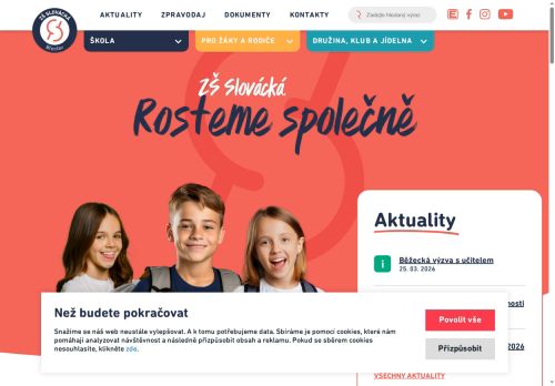 Zobrazit webové stránky ZŠ Slovácká