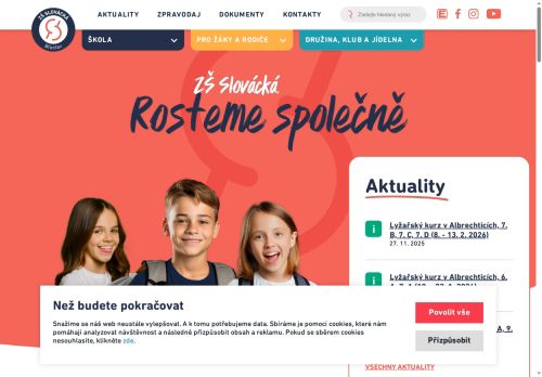 Zobrazit webové stránky ZŠ Slovácká