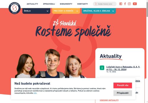 Zobrazit webové stránky ZŠ Slovácká