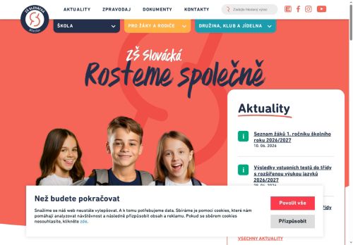 Zobrazit webové stránky ZŠ Slovácká