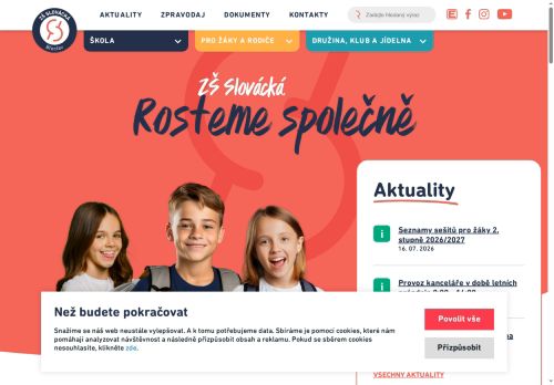 Zobrazit webové stránky ZŠ Slovácká