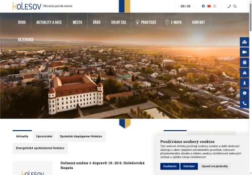 Město Holešov nabízí práci na pozici referent / referentka Odboru investic v obci Holešov