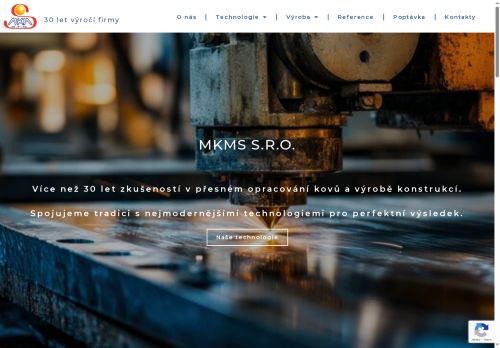 Webové stránky MKMS s.r.o., Strážnice