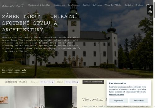 Webové stránky Středisko společných činností AV ČR, v. v. i., Třešť