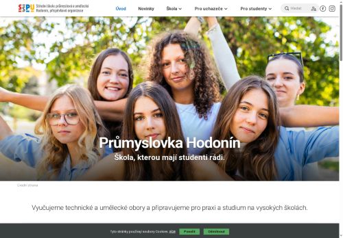 Zobrazit webové stránky Střední škola průmyslová a umělecká Hodonín
