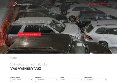Zobrazit webové stránky PROVĚŘENÁVOZIDLA.CZ