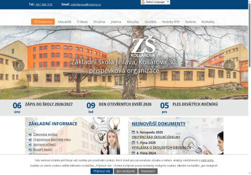 Základní škola Jihlava,Kollárova 30, příspěvková organizace nabízí práci na pozici pomocný kuchař/kuchařka v obci Jihlava