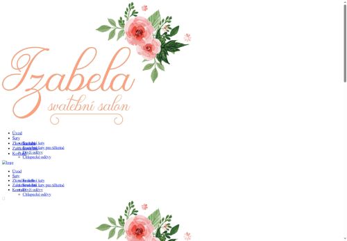 Zobrazit webové stránky Svatební salon Izabela