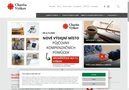 Zobrazit webové stránky Charita Vyškov