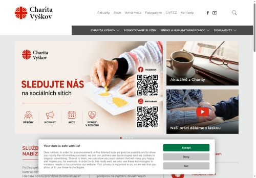 Zobrazit webové stránky Charita Vyškov
