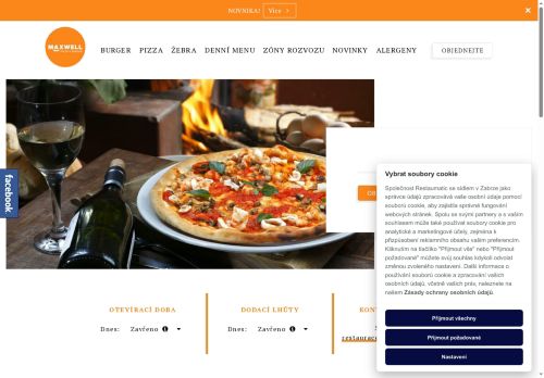 Zobrazit webové stránky Restaurant a Pizzerie Maxwell