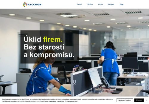 Raccoon - cleaning service s.r.o. nabízí práci na pozici Uklízeči a pomocníci v administrativních objektech v obci Brno