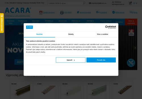 Webové stránky ACARA PRAHA,s.r.o., Svitavy