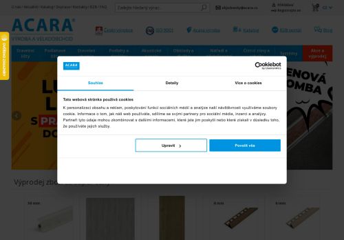 Webové stránky ACARA PRAHA,s.r.o., Svitavy