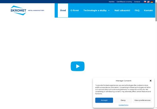 SKROMET, s.r.o. nabízí práci na pozici Strojírenští kovodělníci (m/ž) v obci Rousínov