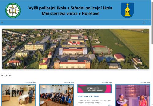 Webové stránky Vyšší policejní škola a Střední policejní škola Ministerstva vnitra v Holešově, Holešov