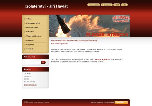 Zobrazit webové stránky Jiří Havlát - Izolatérství